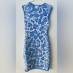 Ohne Titel Blue and White Tiger Dress SZ small NWT
